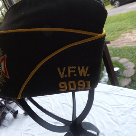 Vintage New Bern   NC VFW #9091 Veterans of Foreign Wars Garrison Cap - Picture 2 of 7